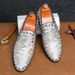 New Fashion Trend Men's Shoes With Personality Rivets Silver Loafers British Style Lazy Fashion Nightclub Banquet Dress Leather Shoes_vogvips.com
