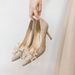 Women's Shoes Spring Classic Style Elegant Basics Casual Business High Heels Pointed Toe Glitter Party Shoes For Wedding & Special Occasions_vogvips.com