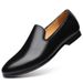 Men's shoes new breathable casual leather shoes Fashion bean shoes youth small leather shoes_vogvips.com