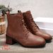 Plus Size Chunky Heel Martin 2024 Autumn Winter New British Style Fashion Short Boots For Women_vogvips.com