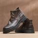 European Warm Series Genuine Short British Style Autumn Winter Soft Leather High-End Martin Cowhide Boots Men's Thick Sole_vogvips.com