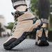 Autumn And Winter Casual Shoes For Men, High-Top Waterproof Hiking Shoes, Wear-Resistant Climbing Sneakers, Outdoor Hiking Shoes_vogvips.com