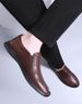 Embossed Top Layer Casual Leather Shoes, Overalls, Rubber Non-slip Soles, Men's Casual Leather Shoes_vogvips.com