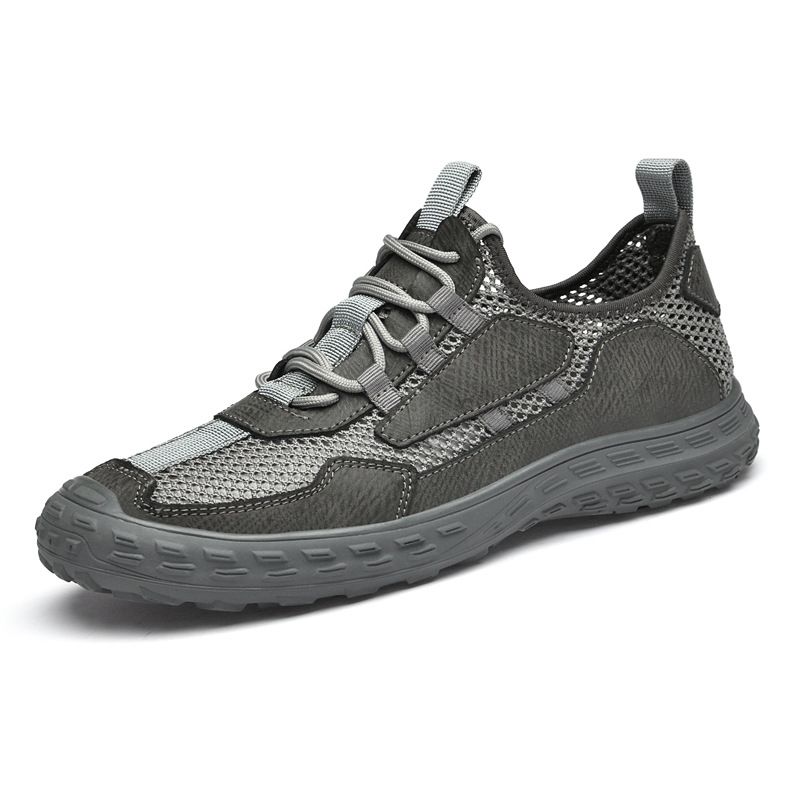 Handmade Shoes Refreshing Mesh Men's Shoes Outdoor Mountaineering Men's Shoes Travel Outdoor Sports Flying Woven Mesh Shoes_vogvips.com