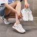 Women's Cross Border Sports Shoes Thin Mesh Breathable Lightweight Summer New Style Versatile Single Mesh Hollow Design_vogvips.com