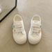 Autumn Lightweight Breathable Women's Sneakers 2026 New Thick-soled White Niche Canvas Shoes To Match Skirts Loafers_vogvips.com