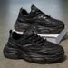 Men's Running Sneakers Breathable Mesh Thick Sole Cushioned Lightweight Comfortable Casual Fashion Trendy Vintage Dad Shoes_vogvips.com