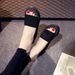 Vacation Beach Simple New Korean Style Versatile Outer Wear Fashionable Platform Thick-Soled Slippers For Women_vogvips.com
