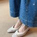 French Elegant Woven Hollow Thick Heel High Heels Women's Summer Pointed Head Shallow Mouth Hole Women's Single Shoes_vogvips.com