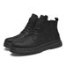 Large Size Thick-soled Tooling Martin Boots Men's Casual Hand-scratched Retro Velvet Snow Boots_vogvips.com