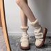 Korean Version Magic Fleece-Lined Thickened Non-Slip Cotton Shoes 2025 Winter Autumn New Warm Furry Thick-Soled Snow_vogvips.com