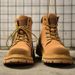 European Warm Series Yellow Autumn Winter New Work Outdoor Trendy Shoes Thick-Soled Men's Martin Boots_vogvips.com