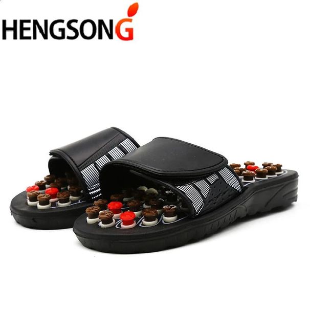 Acupoint Massage Slippers Sandal Feet Chinese Acupressure Therapy Rotating Foot Massager Shoes Unisex 260518_vogvips.com