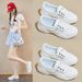 Little White Shoes Female Students Height-increasing Shoes Mesh Breathable Board Shoes Casual Street Shoes_vogvips.com