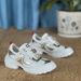 New Diamond Buckle Sports Shoes Color Matching Mesh Heightening Casual Shoes High End Genuine Leather Fashion Women's Shoes_vogvips.com