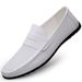 Euro Step Plus Size Men's Leather Shoes Ultrafine Hollow 2025 Spring New Fashion Trend Classic Loafers_vogvips.com