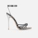 plus Size Gold Silver Sandals European American Style Strappy Rhinestone Stiletto Heels High Heeled Slippers Open Back Women's Shoes_vogvips.com