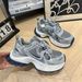 Thick-Soled Little Monster Dad Shoes For Women 2025 Autumn New Versatile Mesh Platform Height-Increasing Lightweight_vogvips.com