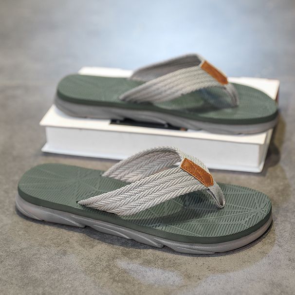 New Summer Flip-flops Men's Senior Sense Of Thick Bottom Clip Foot Anti-slip Wear-resistant Fashion Sandals_vogvips.com