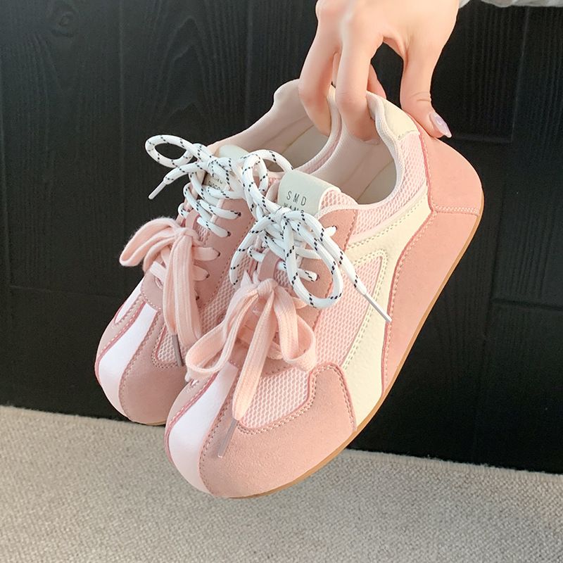 Women's Shoes Thick Sole Casual Shoes Student Sports Running Shoes Ins Daily Trendy Sneaker Vacation Walking Shoe_vogvips.com