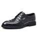 Men's leather sandals Business casual men's hollow trend pointed shoes_vogvips.com