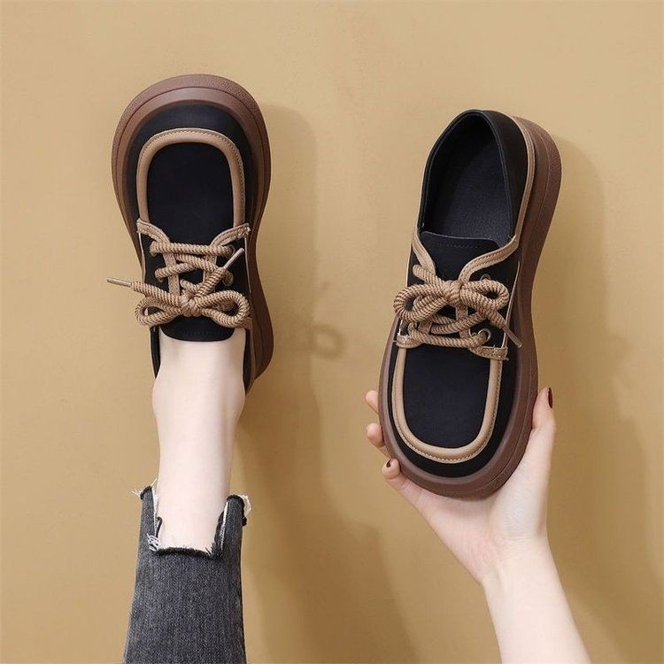Retro Single-Strap Mary Jane With Soft Sole, 2025 Autumn New Flat Round-Toe Small-Sized Leather Shoes For Women_vogvips.com