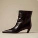Niche Slim Boots Small Square Head Stilettos Small Bare Boots Women's Autumn And Winter Versatile Kitten Heel Short Boots Single Boots_vogvips.com