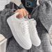 Men's Pure White Board Shoes Breathable Lightweight Casual Sneakers Teens Fall Sports Shoes Comfortable Versatile Durable Outdoor_vogvips.com