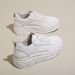 W3612 New Leather Women's Autumn White Thick Sole With Increased Height, Fashionable Casual , Versatile Board_vogvips.com