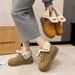 Thick Soled, Height Increasing, And Flanged Martin Boots For Women In Winter , New Style With Added Fleece,_vogvips.com
