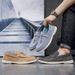 Men's Fashionable Versatile Flat Casual Shoes Slip-On plus Size Single Shoes_vogvips.com