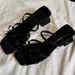New Summer Bow Square Head High-heeled Sandals For Women, Sandals For Women, Thick Heels For Women's Shoes_vogvips.com