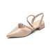 In Stock~ Closed-Toe Rivet 2025 New Summer Thick Roman Fashion Pointed High Heel Sandals For Women_vogvips.com
