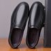 Men's Genuine Leather Casual Business Breathable Non-Slip Comfortable Lightweight Middle-Aged Dad Shoes Manufacturer_vogvips.com