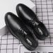Business Casual Leather For Men Slip-On Lazy Large Size 48 Professional Work With Stitching Cowhide Men's Shoes_vogvips.com