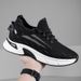 Inner Height-increasing Fly-woven Running Shoes, Platform Muffin Mesh Sneakers_vogvips.com