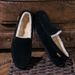 501-3 Winter Men's Bean Shoes Cotton Shoes Driving Shoes Low-top Mid-mouth Flip-on Warm Flat Casual Leather Shoes with Velvet_vogvips.com