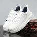 Men's Breathable Casual Shoes White Sporty Sneakers Thick Soled Height Increasing Versatile Spring Summer New_vogvips.com