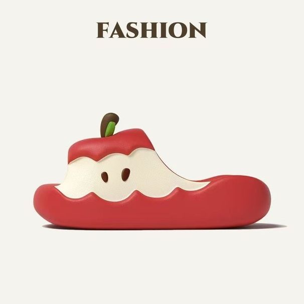 2026 Spring Summer New Original Fruit Pattern Parent Child Slippers Fashion Cute Thick Sole Indoor Outdoor Slide Sandals_vogvips.com