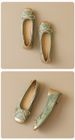 French Single Shoes Women's Flat Bow Grandma Shoes Soft Sole Light Mouth Silver Mary Jane Shoes_vogvips.com