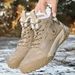 Live Broadcast Men's Cotton Shoes Winter Fleece-Lined Martin Boots Outdoor Men's Shoes Warm Short Boots Lightweight Snow_vogvips.com