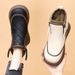 35-43 Large Size Women' Wide Foot Warm Snow New Winter Fleece Lined Thickened Short Boot Non-Slip High Top Cotton_vogvips.com