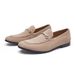Euro Step British Style Summer Casual Slip-On Lazy Shoes Business Genuine Leather Suede Loafers Matte Breathable_vogvips.com