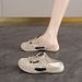 Girls Bag Head Casual Shoes Cool Slippers Breathable Spring And Summer Fashion Half Pack Shoes_vogvips.com