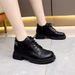 Chunky Heel Martin For Women New Autumn Winter British Style Ankle Height Increasing Slimming Fleece Lined Melard Short_vogvips.com