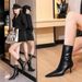 328-12 Vintage European And American Style Winter Fashion Simple Mid-Heel Stiletto Pointed Toe Slimming Party Women's_vogvips.com