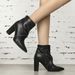 666-20 Short With Pointed Toes, Thick Heels, High Heels. The Zipper At The Back Is Comfortable, Warm, And Elegant For_vogvips.com