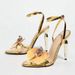Liyke Strange Style Metal High Heels For Ladies Orchid Flowers Narrow Band Open Toe Ankle Strap Sandals Women Party Dress Shoes_vogvips.com