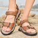 Large Sandals Men In Summer, Suitable For Outdoor Driving, Men's Sports And Leisure, Rubber Soft Soled Beach Shoes_vogvips.com