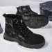New Men's Shoes, Retro Camouflage Men's Martin Boots, Casual Shoes Men's Boots_vogvips.com